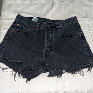 Black Levi’s 501 Shorts